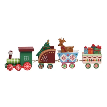 Рождественский поезд с фигуркой снеговика Мини-декор поезда для декора фестивальной вечеринки