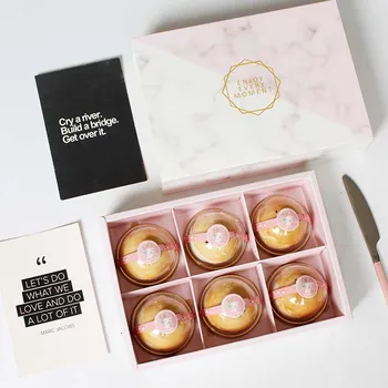 10 шт./лот розовый мрамор свадебные подарочные пакеты макароны коробка печенье пакет для выпечки маленькая коробка для торта шоколадный кекс бисквитная посуда