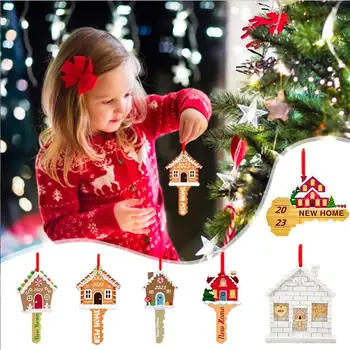 Акриловые украшения для рождественского дома Стеклянные украшения для дома Новогодняя вечеринка 2023 Рождественские стеклянные рождественские игрушки A6d7