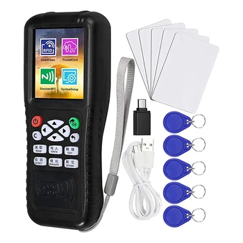 Многочастотный программатор смарт-карт RFID, дубликатор записи считывателя RFID, считыватель NFC, декодер зашифрованных карт