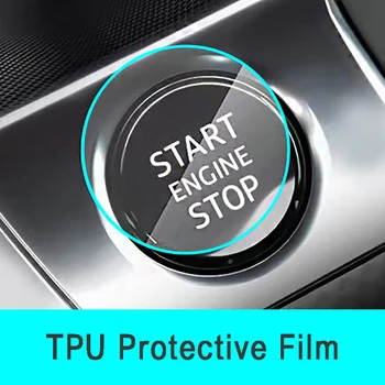 Наклейка на защитную пленку кнопки старта и остановки автомобиля для Cadillac ATS CTS EXT SRX XTS XLR JAGUAR XF XJ XJS XK S-TYPE