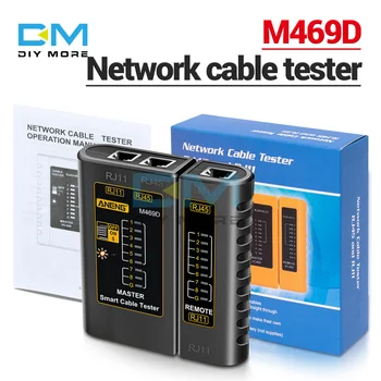 M469D Многофункциональный тестер сетевых кабелей RJ45 RJ11 LAN Кабельный измерительный прибор Сетевой инструмент Ремонт сети