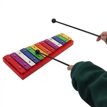 Алюминиевая береза 13 тонов ксилофон профессиональный глокеншпиль красочный ксилофон для создания музыкальных перкуссионных музыкальных инструментов