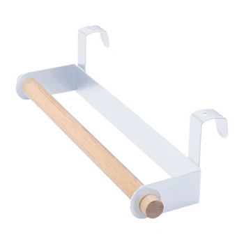 Новый держатель кухонных полотенец Рулон бумаги Стойка для хранения бумаги Вешалка для салфеток под дверцей шкафа