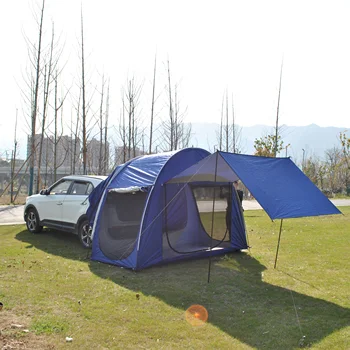 Универсальная палатка для кемпинга внедорожника с большим тентом, водонепроницаемая автомобильная палатка, задняя палатка до 4 человек