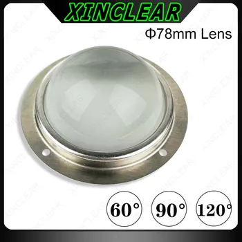  светодиодная линза 60 90 120 градусов из оптического стекла 78 мм + коллиматор рефлектора + фиксированный держатель для чипов COB 20 Вт, 30 Вт, 50 Вт, 100 Вт