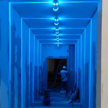 Водонепроницаемый светодиодный настенный светильник с узким лучом Открытый подоконник Светильник Вилла Отель Проект Здание Дверная рама Пейзаж Настенный светильник