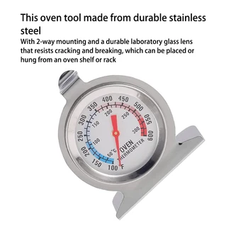 Термометр для духовки Пищевой гриль из нержавеющей стали Указатель Указатель температуры 100 F-600 F Инструменты Кухонный счетчик