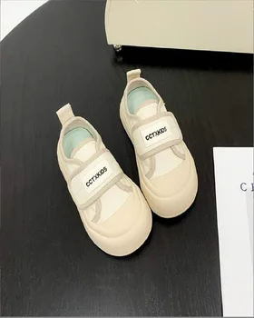Холщовая обувь для девочек 2023 осень Новая корейская мода Универсальная детская повседневная обувь Дышащая прочная обувь для мальчиков
