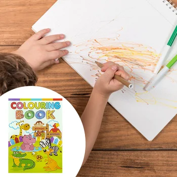 Прекрасные раскраски с мультяшным узором Портативные книги для рисования для детей в детском саду