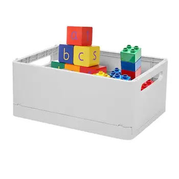 Складные ящики для хранения Настольный складной ящик Штабелируемая складная корзина Шкаф Контейнеры Органайзер для игрушек для домашнего офиса