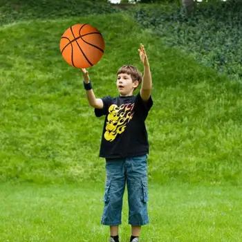  Тихий баскетбольный тренировочный мяч PU Мягкий баскетбольный мяч Тренировочный мяч Немой баскетбольный легкий пенопластовый мяч для игры в помещении