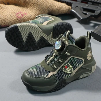  Кроссовки для мальчиков и девочек Легкие противоскользящие дышащие сетчатые комфортные унисекс-детские спортивные беговые прогулки спортивная обувь для детей
