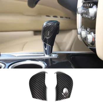  для Nissan Pathfinder 2013-2018 Автомобильная ручка переключения передач Крышка головы Отделка ABS Углеродное волокно Узор Аксессуары для интерьера