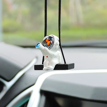 Креативный автомобильный кулон для автомобиля космонавта для зеркала заднего вида подвеска для задней упаковки аксессуар