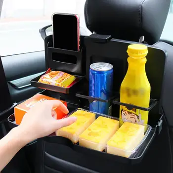  Удобный автомобильный держатель для напитков Столик на заднем сиденье Автомобильная обеденная тарелка Складной автомобильный аксессуар