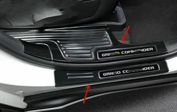 Для Jeep GRAND COMMANDER 2022 автомобильная защитная пластина багажника из нержавеющей стали, защитная пластина порога, автомобильные аксессуары против царапин