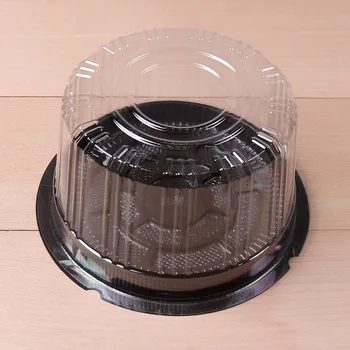 25 шт. 6-дюймовая прозрачная коробка для торта круглой формы пластиковые коробки для торта упаковка кекс маффин свадебная вечеринка поставщик