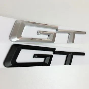 3D ABS Хромированные буквы Черный значок багажника автомобиля Логотип GT Эмблема для BMW 3 серии X1 X3 X5 X6 E90 E36 F30 F34 F07 E83 Автомобильные аксессуары