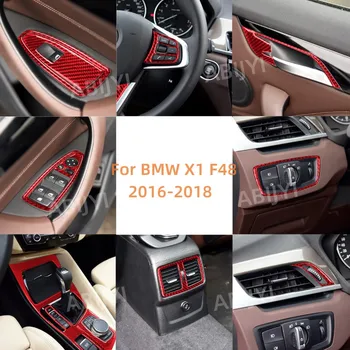 красная наклейка из углеродного волокна для BMW X1 F48 2016 2017 2018 Аксессуары для стайлинга