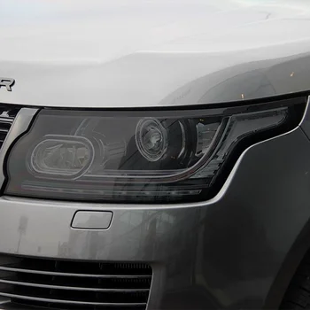 2 шт. Автомобильная фара Защитная пленка Реставрация Прозрачная Черная наклейка из ТПУ для Range Rover Vogue L405 2013-2020 Аксессуары