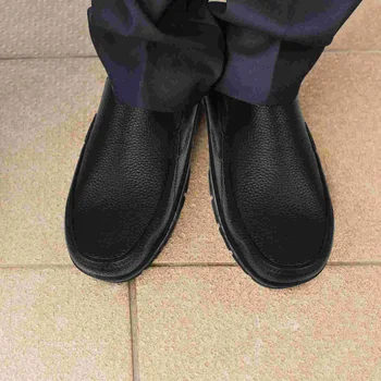 Мужчины Устойчивая обувь EVA Обувь Нерабочая обувь Ресторан Маслостойкость для рабочих водителей 1 пара (черный)