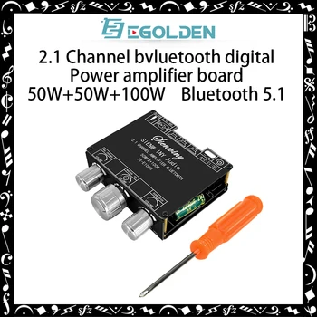 EGOLDEN YS-E100H 2.1-канальный Bluetooth-усилитель аудио усилитель Плата Модуль высокого/низкотемального сабвуфера TPA3116