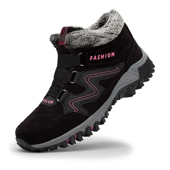 Новые женские зимние зимние сапоги плюс бархатные теплые нескользящие кроссовки мужская спортивная обувь на открытом воздухе брендовые кроссовки женская хлопчатобумажная обувь