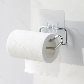  1 шт. Металлический держатель для туалетной бумаги Настенная вешалка для салфеток Подвесная бумажная рулонная полка для полотенец Туалет для хранения Аксессуары для ванной комнаты