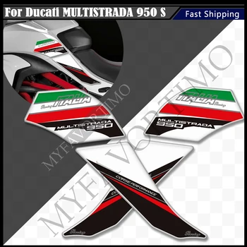Для Ducati MULTISTRADA 950 S 950S 3D Мотоциклетные наклейки Накладки на бак Ручки Протектор Наклейки Газ Мазут Комплект Колено