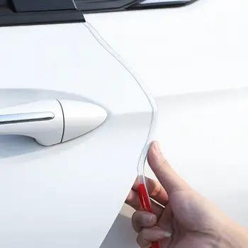5 м Прозрачные полосы защиты от царапин на краю двери автомобиля для Tesla Model 3 Dacia Sandero Аксессуары для тюнинга автомобилей