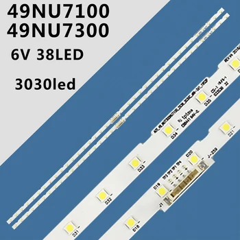 Светодиодная лента подсветки для Samsung UE49NU7100 49NU7300 UA49RU7300K BN96-45953A BN96-45953B AOT_49_NU7300_NU7100 STS49081_38LEDS 6 В