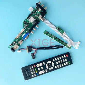 Контроллер Драйвер Плата Подходит LP156WFC N156HGE LVDS 40-контактный 1920 * 1080 Монитор ноутбука Цифровой сигнал DVB 2AV+USB+DHMI+VGA 15.6