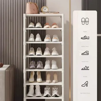 Маленькая узкая полка для обуви, шкаф для обуви, порог, бытовая стена, простой шкаф для хранения обуви, коробка для обуви