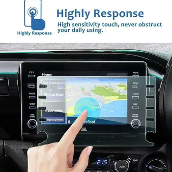 Для Toyota HiLux 2020 2021 8-дюймовый навигационный экран GDP Защитная пленка из закаленного стекла Наклейки на салон автомобиля Версия AU