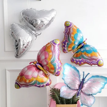 огромный воздушный шар-бабочка красочные бабочки животные фольгированные воздушные шары с днем рождения украшение свадебной вечеринки детская игрушка детский душ